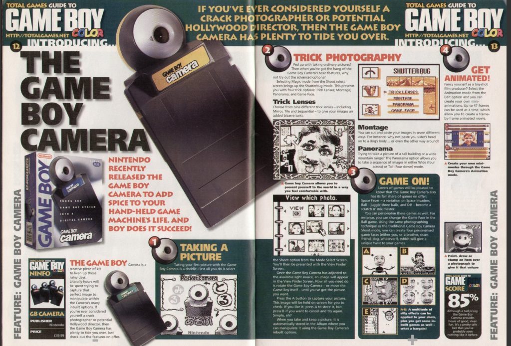 Publicité Game Boy Camera Nintendo