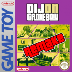 Face avant de la boîte du jeu Dijon Game Boy Remake